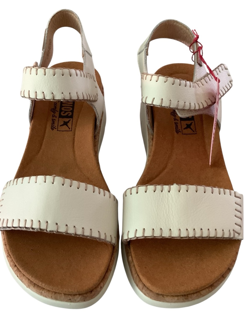PIKOLINOS PALMA WEDGE SANDAL W4N-0750 NEW WITH TAGS SIZE 37 OFF WHITE